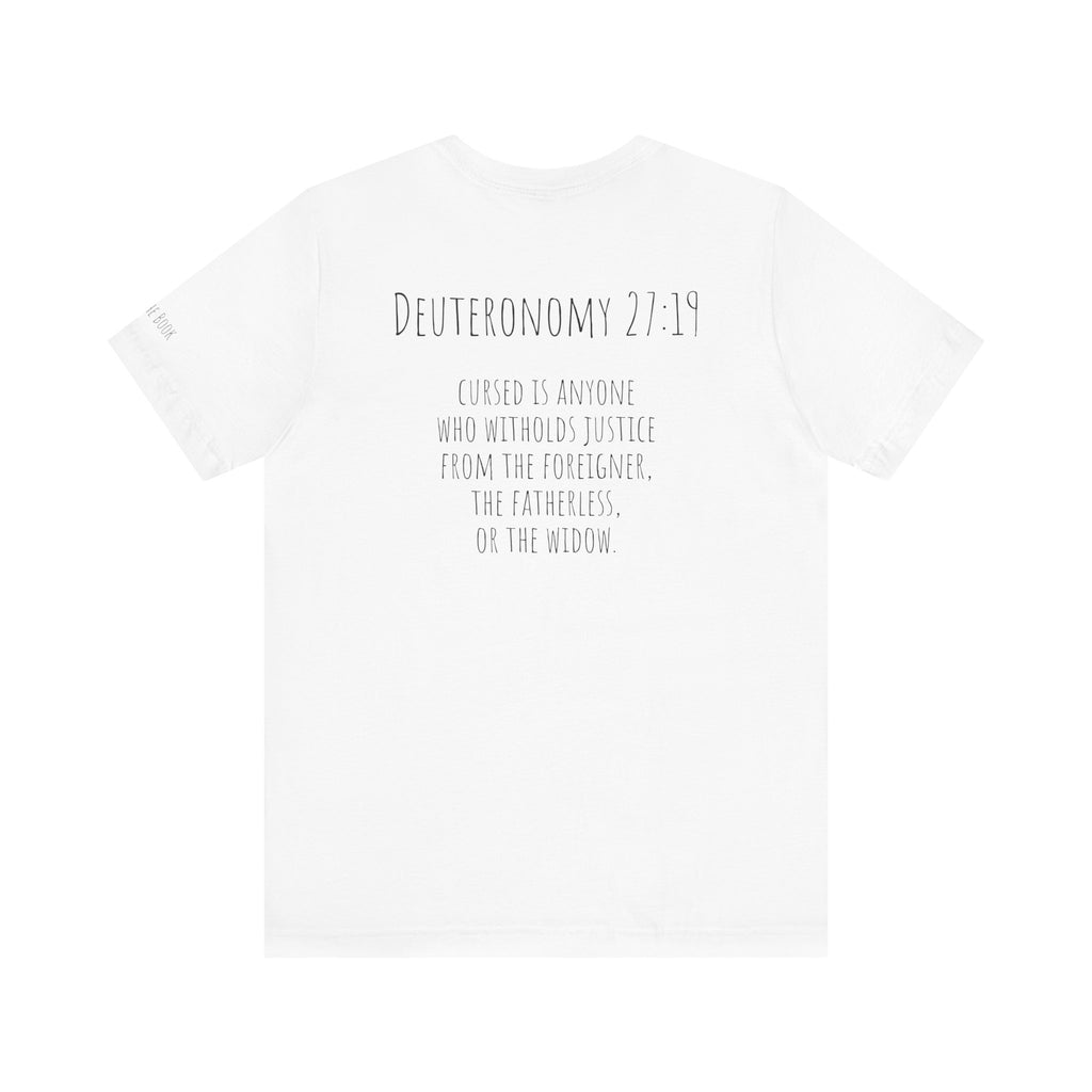 Deuteronomy 27:19 Unisex Jersey Short Sleeve Tee