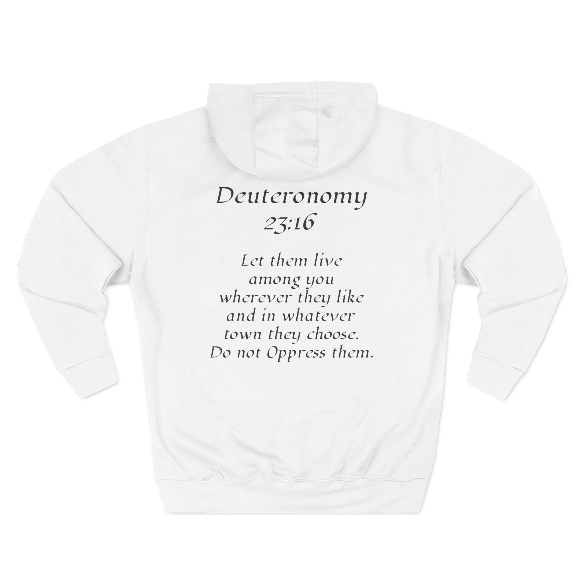 Deuteronomy 23:16 Hoodie All Colors