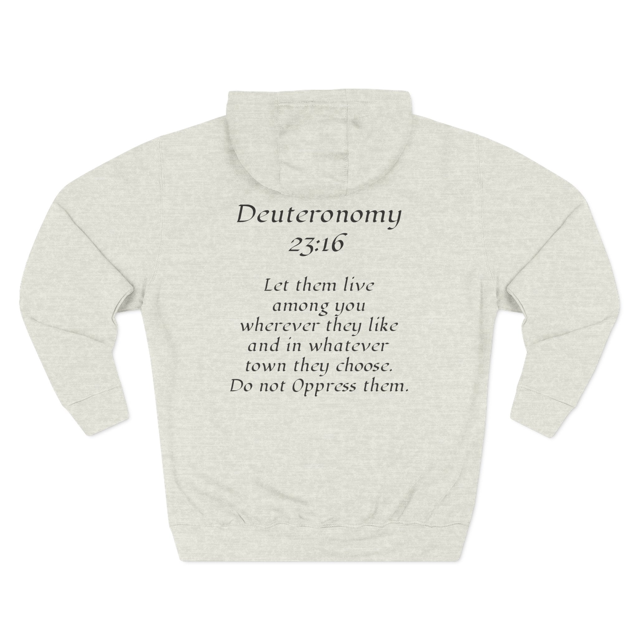 Deuteronomy 23:16 Hoodie All Colors